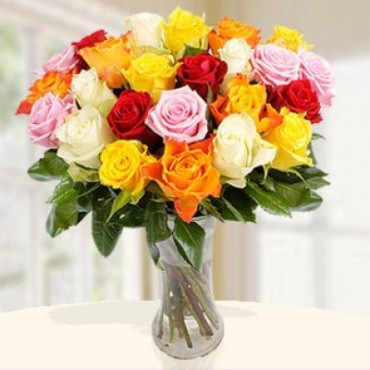 20 Mixed Roses Pot